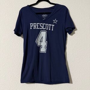 NFL Dallas Cowboys Women's Navy Prescott T-Shirt